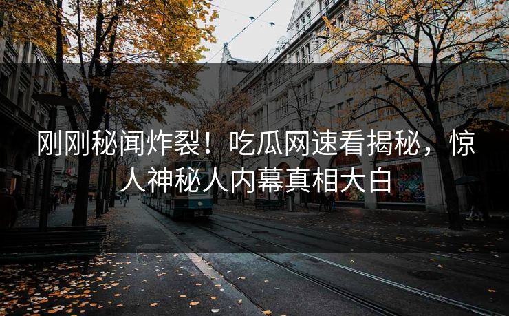 刚刚秘闻炸裂！吃瓜网速看揭秘，惊人神秘人内幕真相大白  第1张